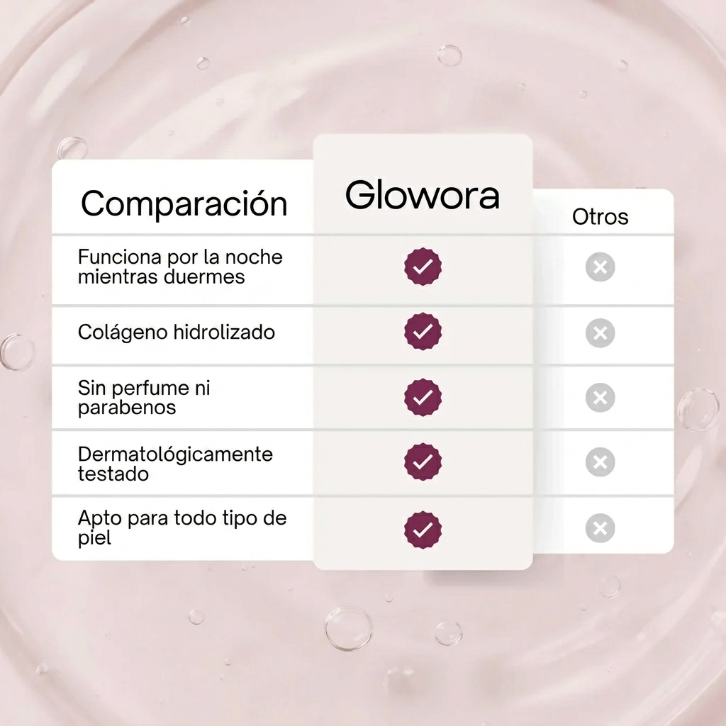 Glowora – Mascarilla norcturna de colágeno